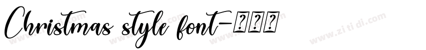 Christmas style font字体转换